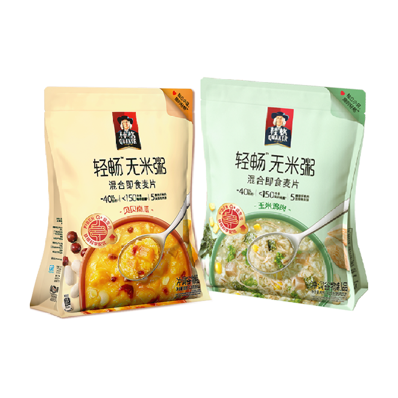 桂格新品早餐燕麦粥420g×2袋