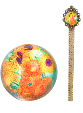 梵高星空书法半球定制聚会镇纸