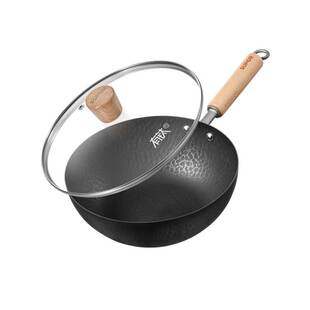 苏泊尔铁不粘迷你小铁锅一人食家用钛铁小炒锅无涂层炒菜锅不粘锅