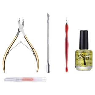 美甲店专用修手指甲边缘去角质软化剂钢推死皮剪护理工具新手套装