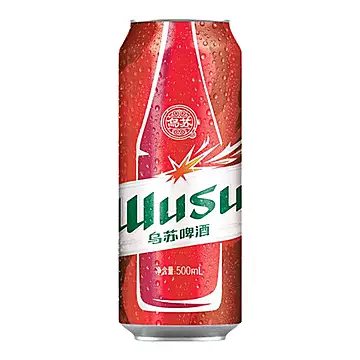 乌苏啤酒官方红乌苏风景罐500ml*12罐