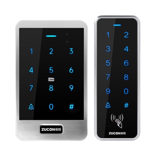 ZUCON金属防水门禁系统一体机刷卡密码小区门禁系统套装电磁力锁