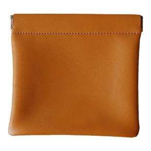 自动闭合化妆包迷你零钱包卡包口红手袋包包里收纳小包弹片收纳包