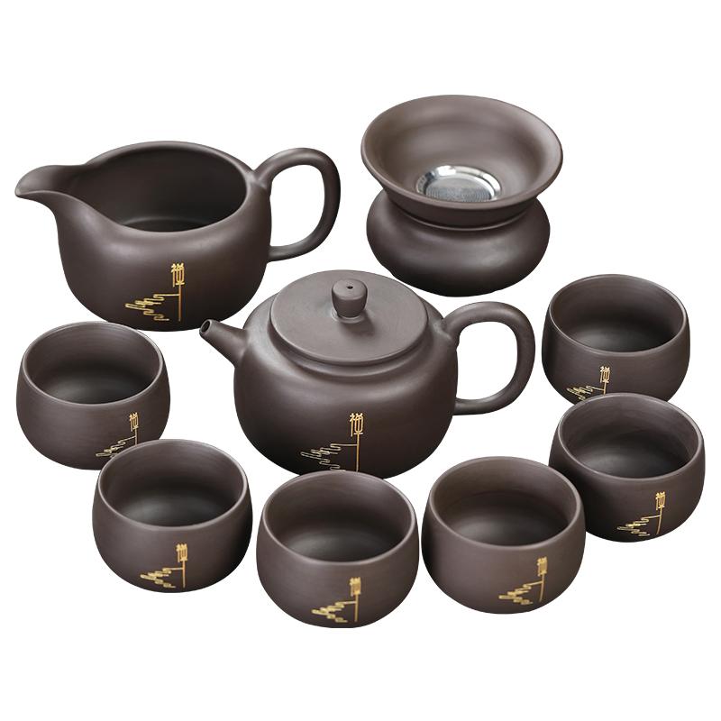 紫砂功夫茶具原矿泥禅道茶器