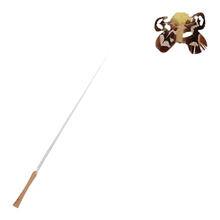 PawsHolic爪迷仿真昆虫猫咪逗猫棒长杆可伸缩自嗨解闷猫玩具用品