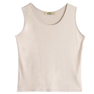 美标女士春夏100%桑蚕丝真丝基础打底衫无袖吊带上衣丝绸内搭背心