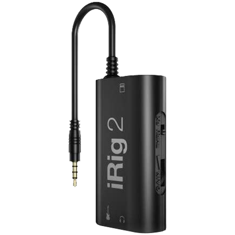 IK Multimedia iRig 2电吉他贝斯转换器接口便携录音内录效果器