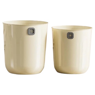 居家家咬袋圆形垃圾桶办公高颜值盖纸篓家用客厅厨房大容量卫生桶