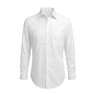 免烫衬衫男款抗皱长袖正装冬白色蓝色叠穿商务衬衣职业装面试结婚