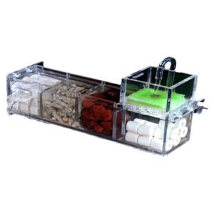 鱼缸过滤盒上滤小型挂壁自制净水循环三合一系统水泵增氧干湿分离