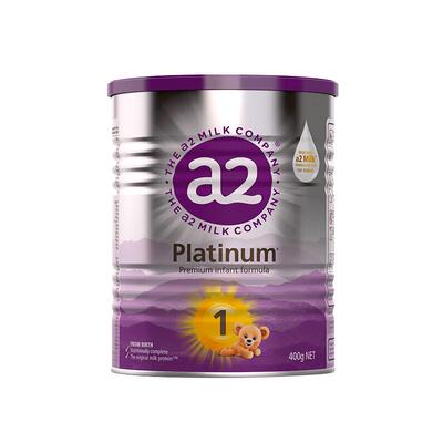 a2紫白金1段小罐试用装新生初生婴幼儿奶粉一段400g27.3月