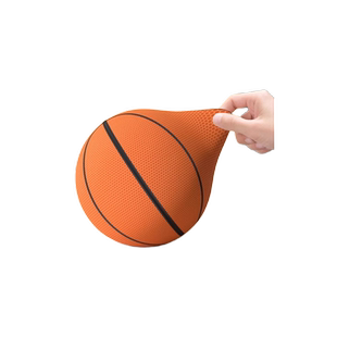 专业室内无声静音篮球布套不掉渣海绵儿童球类玩具拍拍球高弹力框