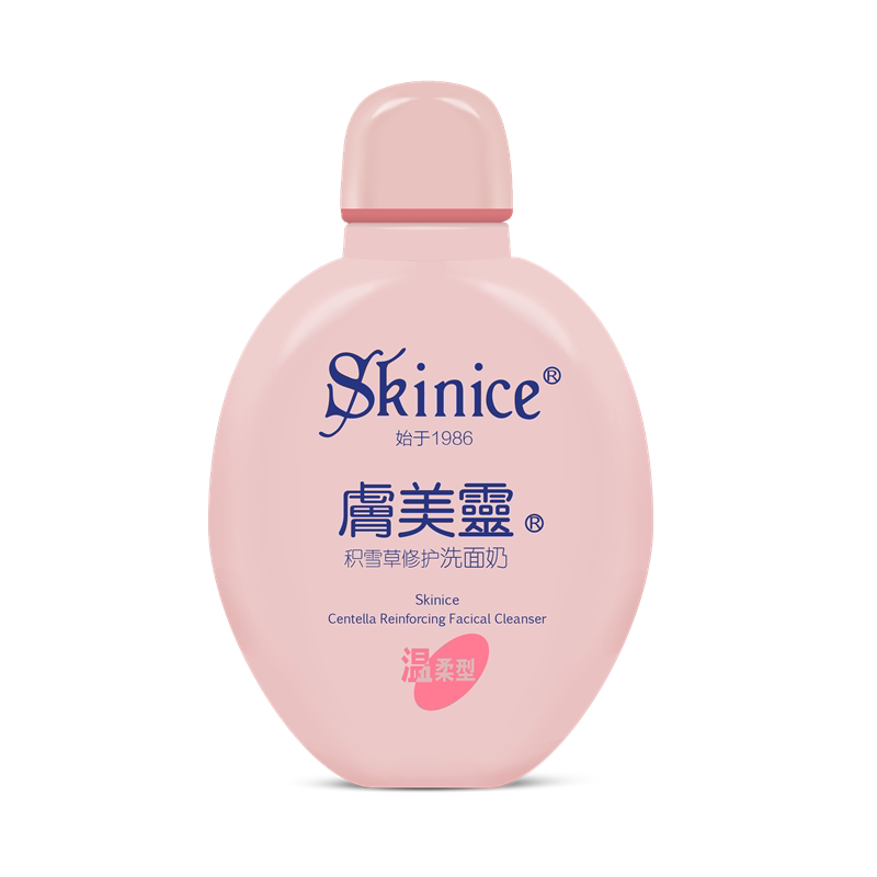 肤美灵老牌子国货粉绿黄胖子平民洗面奶补水保湿学生洁面乳无泡沫
