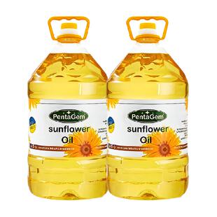 【乌克兰原装进口】五钻葵花籽油5L*2桶原瓶家用食用油植物油清香