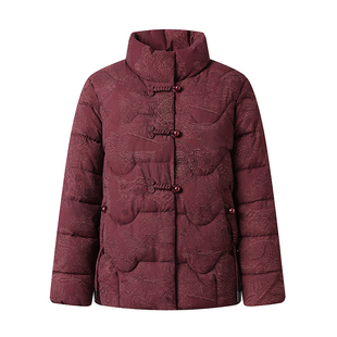 奶奶冬装棉衣外套加厚上衣60-70-80岁妈妈装棉服羽绒棉老太太棉袄