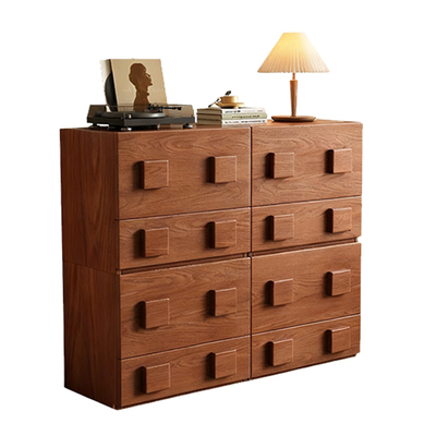 实木卡门柜斗柜中古风床头柜