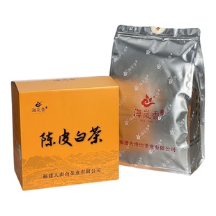 福建正宗陈皮白茶福鼎大白茶2021年寒露寿眉老白茶茶叶礼盒装300g