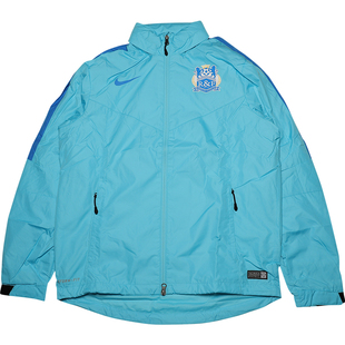 天天正品耐克2016中超广州富力风雨衣男子立领夹克外套777249-409