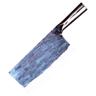 砍骨刀轴承钢手工锻打砍切刀高硬度厨师专业剁骨刀高碳钢剁骨刀