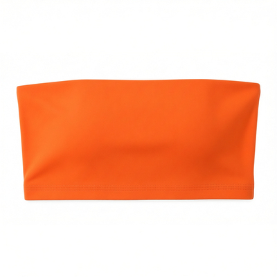 简约一字肩短款裹胸抹胸背心女