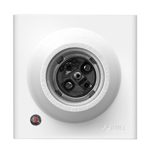 公牛明装声光控灯座E27楼道感应声控感应灯头LED灯泡底座螺旋灯盘