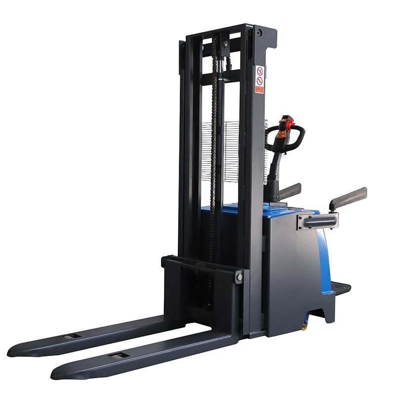 科力 厂家批发1.5吨踏板式电动搬运车液压全电动叉车电动堆高车