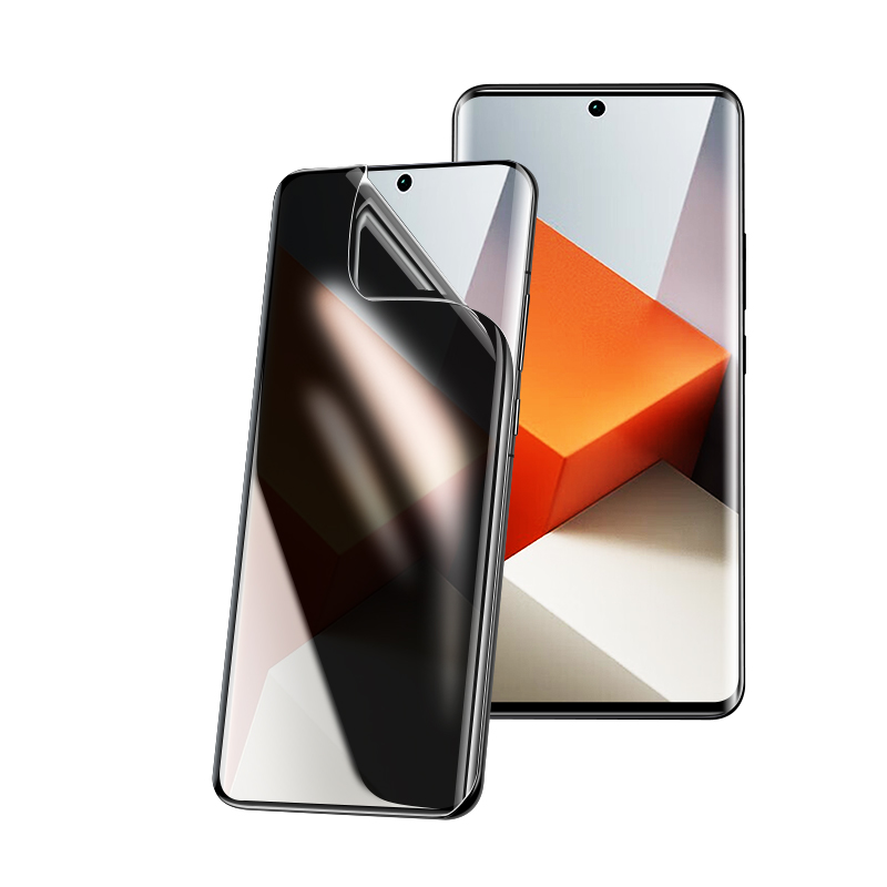 适用红米note13pro+钢化水凝膜小米note13手机膜pro防窥膜por十全屏曲面全包防窥redminote偷窥redmi全胶保护