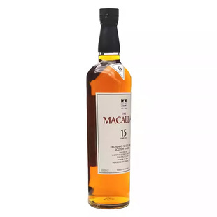 麦卡伦15年蓝钻双桶 Macallan 双雪莉桶单一麦芽苏格兰威士忌洋酒