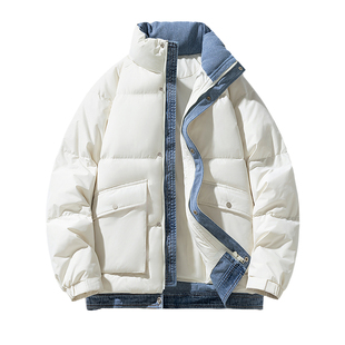 NASA STUSY美式2025冬季新款加厚保暖男款防寒防风羽绒服外套