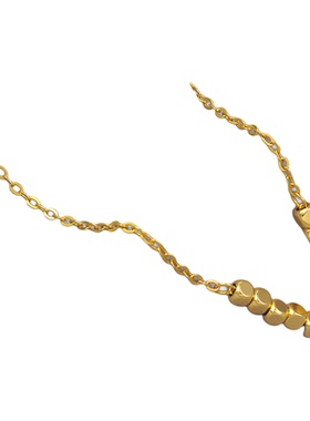 520送女友送老婆碎碎冰方块细波光锁骨项链女简约通勤职场百搭链