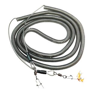 优立方失手绳钓鱼钢丝防丢绳弹簧绳鲢鳙青鱼大物遛鱼绳别针挂扣