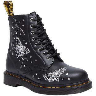 Dr.Martens马丁博士1460 Pascal秋冬新品刺绣软皮黑色短靴马丁靴