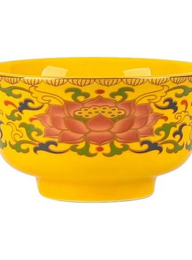 陶瓷供碗供佛碗供佛具用品供佛莲花灯莲花灯座酥油佛前供佛高脚碗