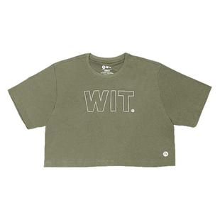 WIT女子短款T恤 CROSSFIT速干训练服CROPTOP女款短袖跑步百搭透气