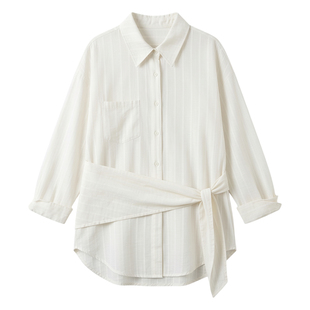 春天温柔系韩里韩气穿搭江浙沪千金白色衬衫绝美超好衬衣上衣