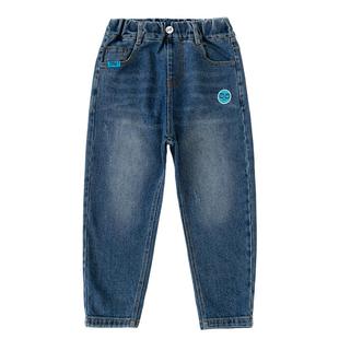 小象汉姆童装男童牛仔裤儿童长裤春春款2026春季新品中大童裤子潮