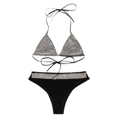 好乐衣性感烫钻blingbling比基尼