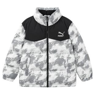 PUMA彪马中小童羽绒服新款冬季宝宝加厚保暖防风防雨面包服上衣
