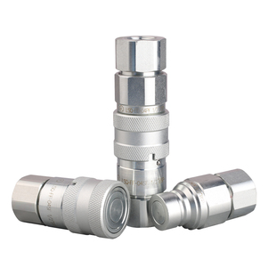 浙江松乔FF平面式双开闭液压快速接头高压 碳钢 ISO16028标准油管