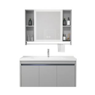 太空铝蜂窝浴室柜组合陶瓷一体盆洗脸池洗手盆柜卫生间洗漱台卫浴