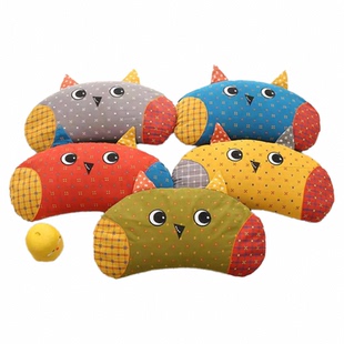 双层纱棉半月形枕头荞麦壳填充枕芯外套内胆皮拉链口布袋子成人