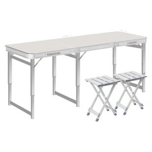 户外折叠桌子摆摊地摊夜市便携简易野外露营餐桌家用铝合金写字桌