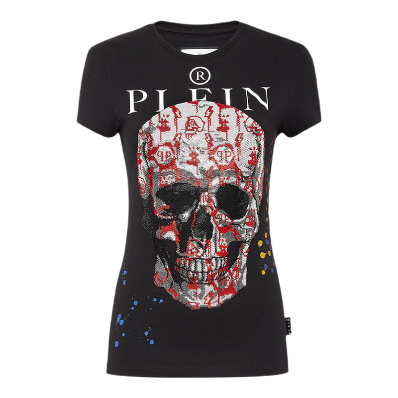 PHILIPP PLEIN 女士夏季Plein Sexy Pure版型骷髅T恤短袖