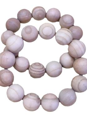 原木色手串不上漆老木料雕刻