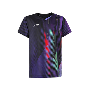 李宁儿童乒乓球服套装透气速干2026新款乒乓球衣专业训练服运动服