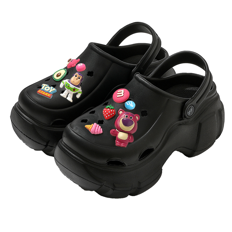 厚底洞洞鞋女款外穿增高婚纱神器