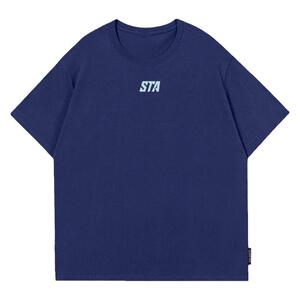 STA国潮原创新小logo多色基础短袖情侣夏宽松纯棉T恤半袖男女上衣