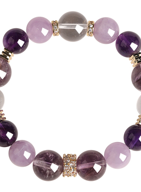 普陀山上岸紫水晶金霸大综合手串