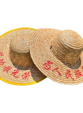 农民户外大檐防晒遮阳儿童草帽男