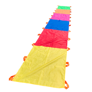 幼儿园带拉手多彩溜溜布感统器材亲子互活动游戏户外加厚滑溜布